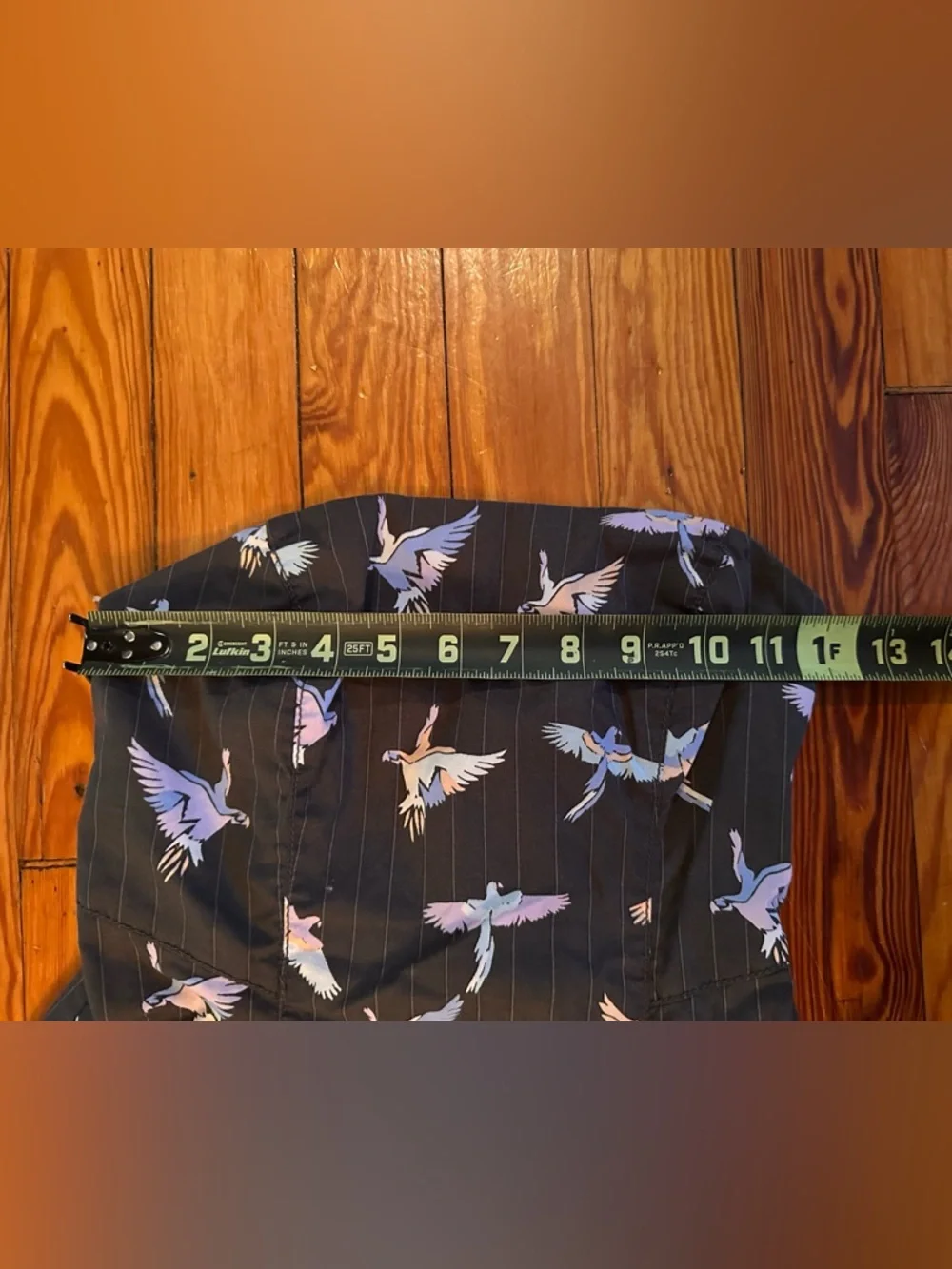 Free People Dress Mini Size 0 Strapless Crane Print Boho Festival Streetwear - Picture 8 of 16